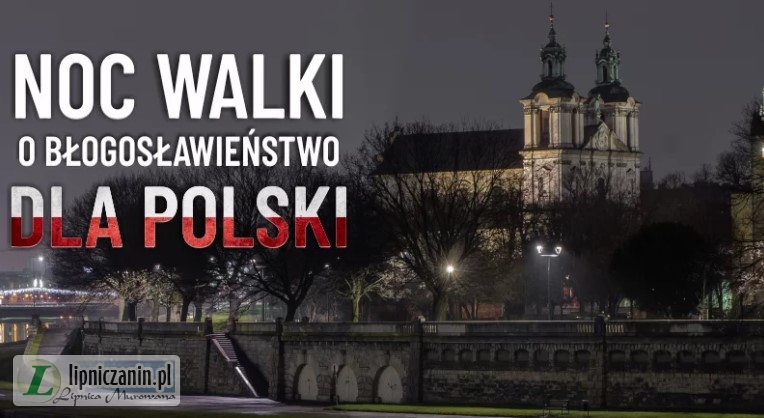 Nocna Modlitwa w Krakowie na Skałce o Błogosławieństwo dla Polski